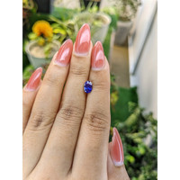 1.09 Ct. Bluish Purple Sapphire from Ceylon (Sri Lanka) Life Style