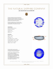 1.41 Ct. White Star Sapphire from Ceylon (Sri Lanka) 3 D Scan Report