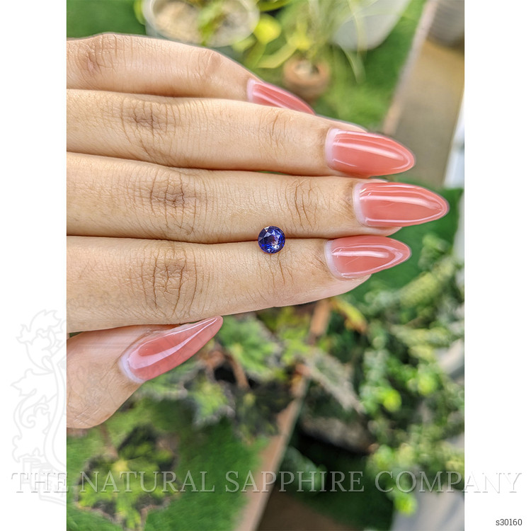 0.99 Ct. Blue Sapphire from Ceylon (Sri Lanka)