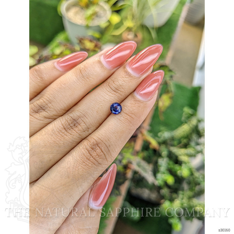 0.99 Ct. Blue Sapphire from Ceylon (Sri Lanka)