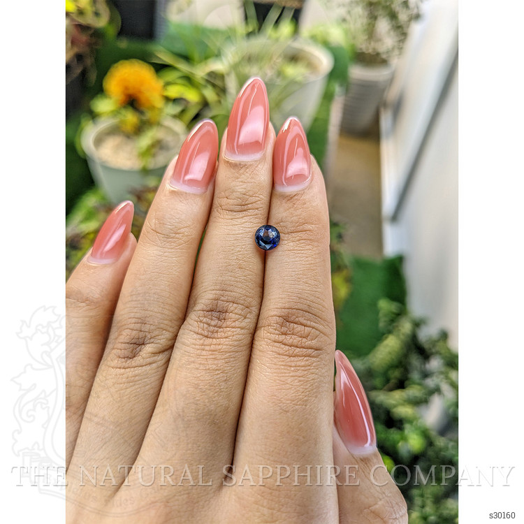 0.99 Ct. Blue Sapphire from Ceylon (Sri Lanka)