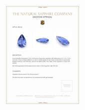 3.02 Ct. Blue Sapphire from Ceylon (Sri Lanka) Appraisal