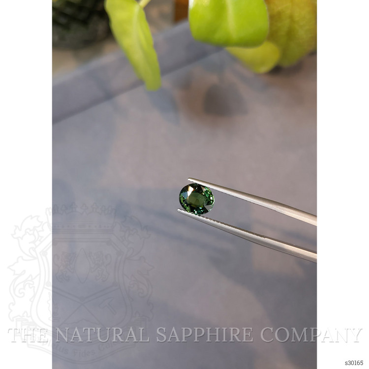 2.01 Ct. Green Sapphire from Ceylon (Sri Lanka)