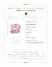 2.55 Ct. Pink Sapphire from Ceylon (Sri Lanka) Scan Report