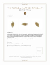 7.04 Ct. Yellow Sapphire Crystal from Ceylon (Sri Lanka) Appraisal