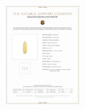 3.75 Ct. Yellow Sapphire Crystal from Ceylon (Sri Lanka) Scan Report