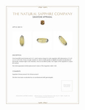 4.51 Ct. Bi Color Sapphire Crystal from Ceylon (Sri Lanka) Appraisal