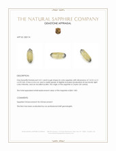 4.51 Ct. Bi Color Rough Sapphire from Ceylon (Sri Lanka) Appraisal