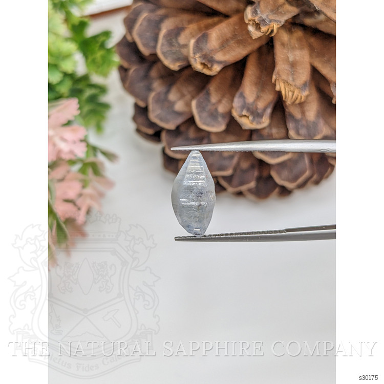 6.13 Ct. Blue Sapphire Crystal from Ceylon (Sri Lanka)