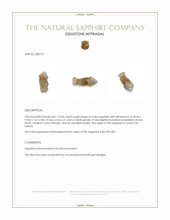 112.86 Ct. Bi Color Rough Sapphire from Ceylon (Sri Lanka) Appraisal