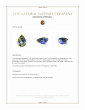 1.00 Ct. Bi Color / Parti Sapphire from Ceylon (Sri Lanka) Appraisal