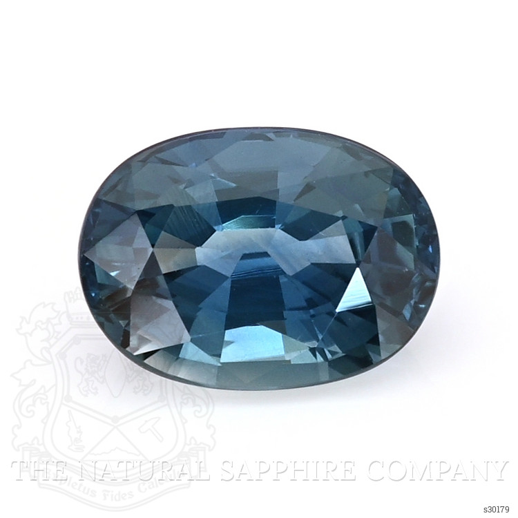 3.79 Ct. Greenish Blue Sapphire from Ceylon (Sri Lanka)
