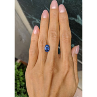 3.53 Ct. Blue Sapphire from Ceylon (Sri Lanka) Life Style