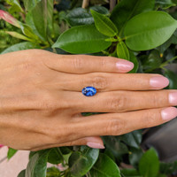 3.53 Ct. Blue Sapphire from Ceylon (Sri Lanka) Life Style