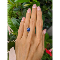 3.53 Ct. Blue Sapphire from Ceylon (Sri Lanka) Life Style