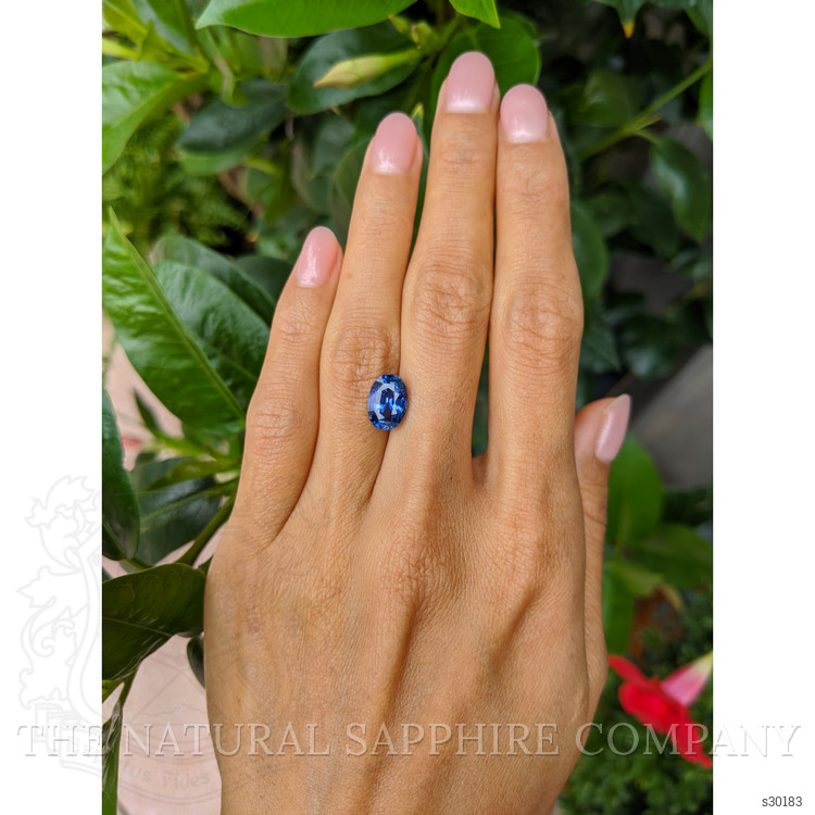 3.53 Ct. Blue Sapphire from Ceylon (Sri Lanka)