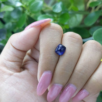 2.54 Ct. Blue Cabochon Sapphire from Madagascar Life Style
