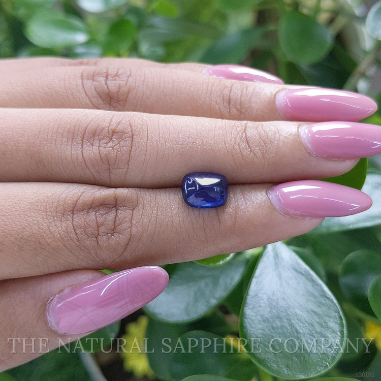 3.40 Ct. Blue Cabochon Sapphire from Tanzania