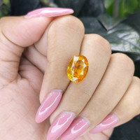 7.09 Ct. Yellowish Orange Sapphire from Ceylon (Sri Lanka) Life Style
