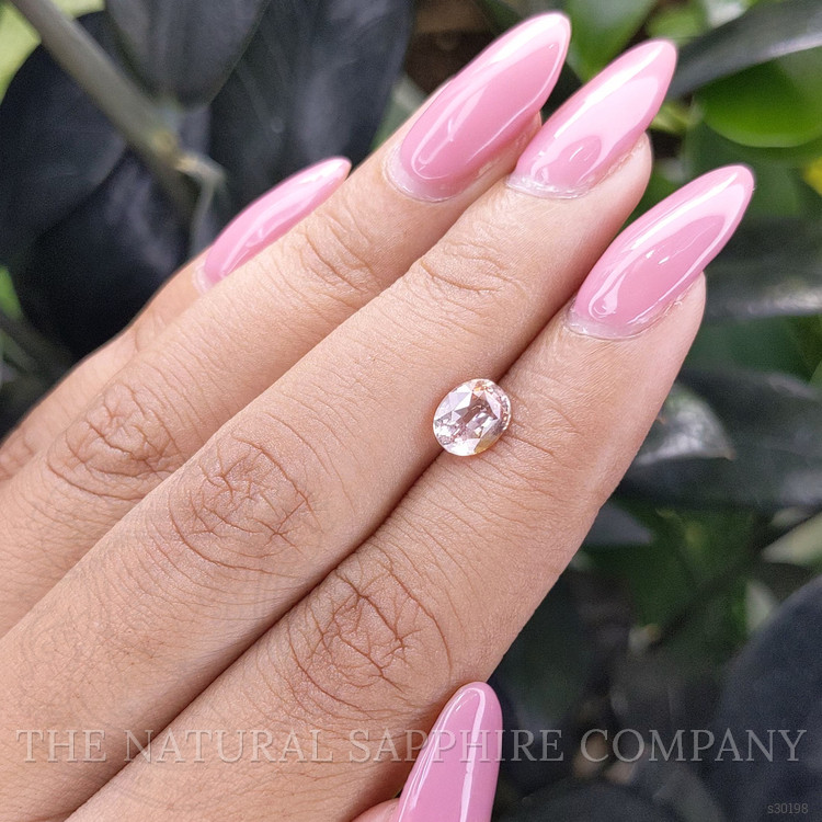 1.36 Ct. Peach Sapphire from Ceylon (Sri Lanka)