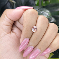 1.36 Ct. Peach Sapphire from Ceylon (Sri Lanka) Life Style
