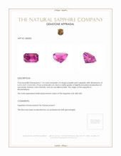1.14 Ct. Purplish Pink Sapphire from Mozambique Appraisal