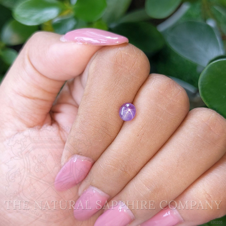 1.23 Ct. Purple Star Sapphire from Ceylon (Sri Lanka)