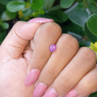 1.32 Ct. Pinkish Purple Star Sapphire from Ceylon (Sri Lanka) Life Style