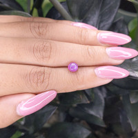 1.32 Ct. Pinkish Purple Star Sapphire from Ceylon (Sri Lanka) Life Style