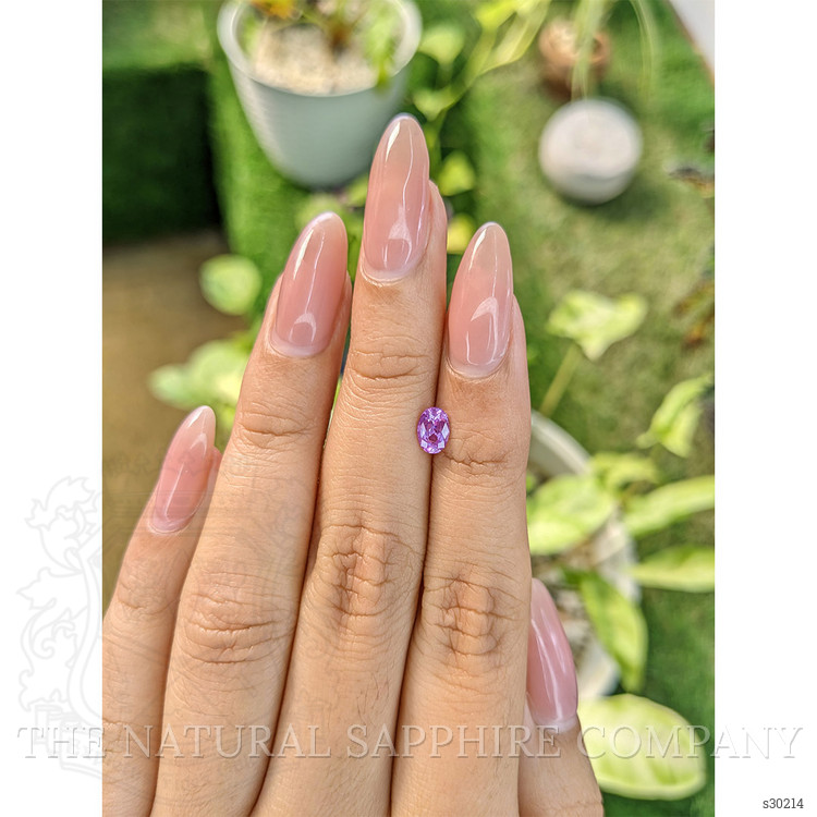 0.63 Ct. Pinkish Purple Sapphire from Ceylon (Sri Lanka)