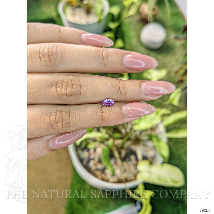 0.63 Ct. Pinkish Purple Sapphire from Ceylon (Sri Lanka)