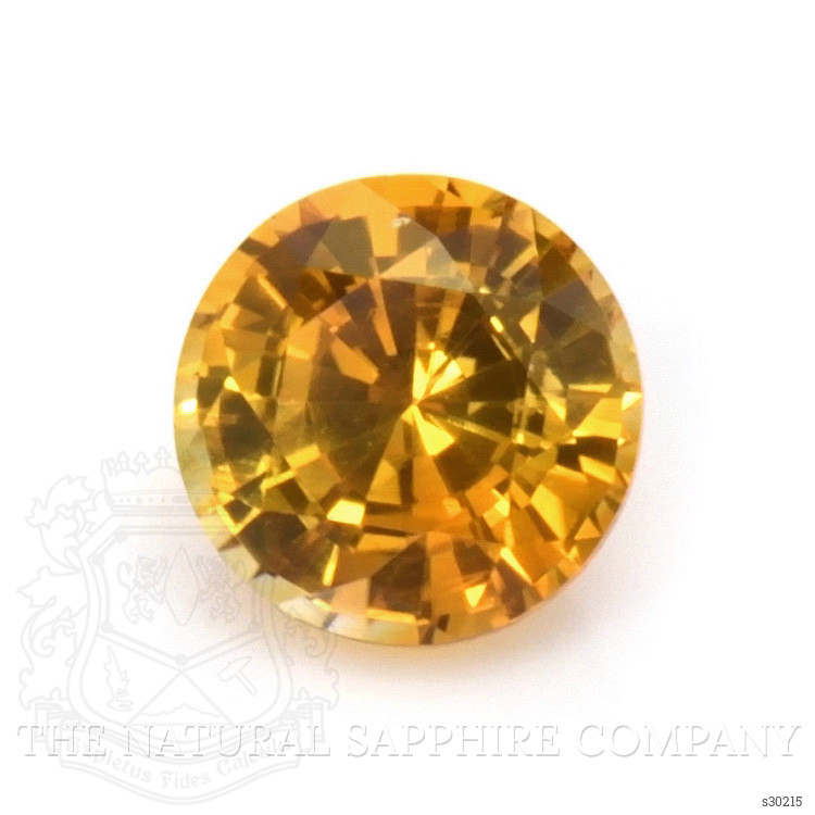 0.58 Ct. Yellowish Orange Sapphire from Ceylon (Sri Lanka)