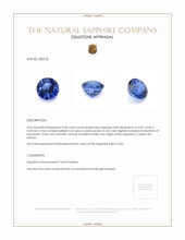 0.68 Ct. Blue Sapphire from Ceylon (Sri Lanka) Appraisal
