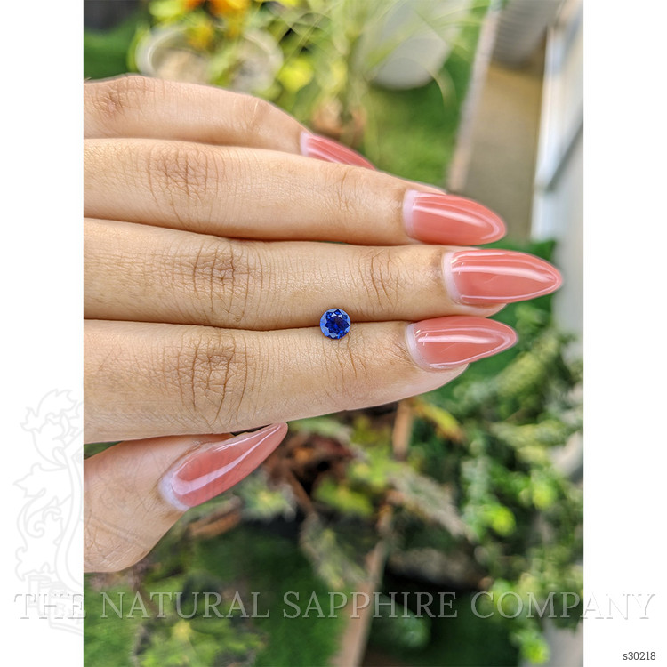 0.68 Ct. Blue Sapphire from Ceylon (Sri Lanka)