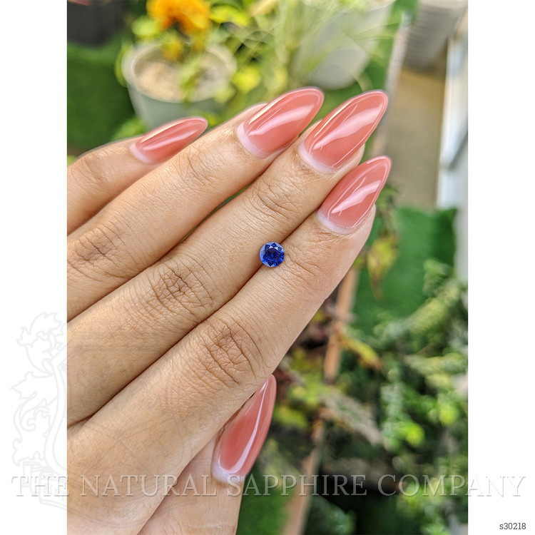 0.68 Ct. Blue Sapphire from Ceylon (Sri Lanka)