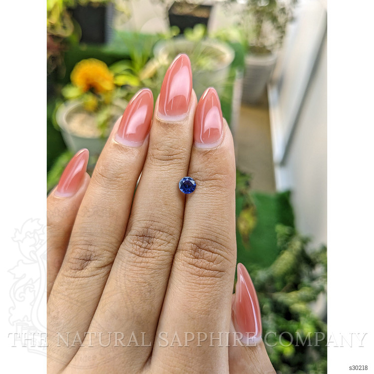 0.68 Ct. Blue Sapphire from Ceylon (Sri Lanka)