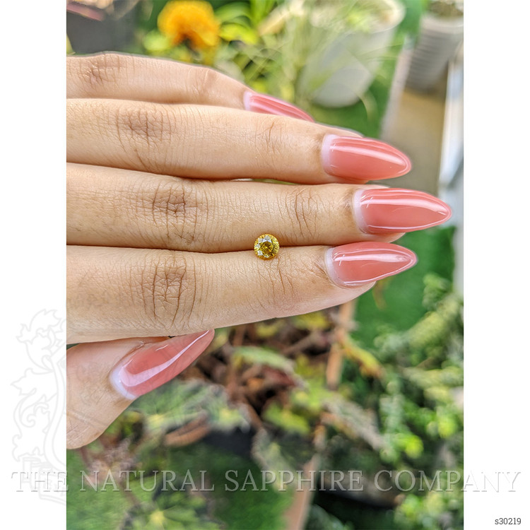 0.73 Ct. Yellow Sapphire from Ceylon (Sri Lanka)