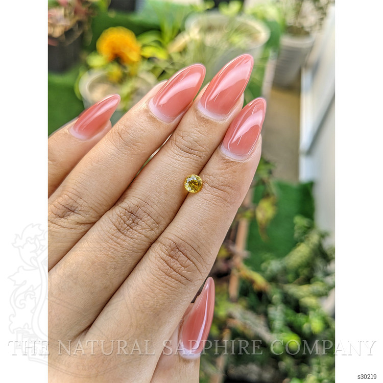 0.73 Ct. Yellow Sapphire from Ceylon (Sri Lanka)