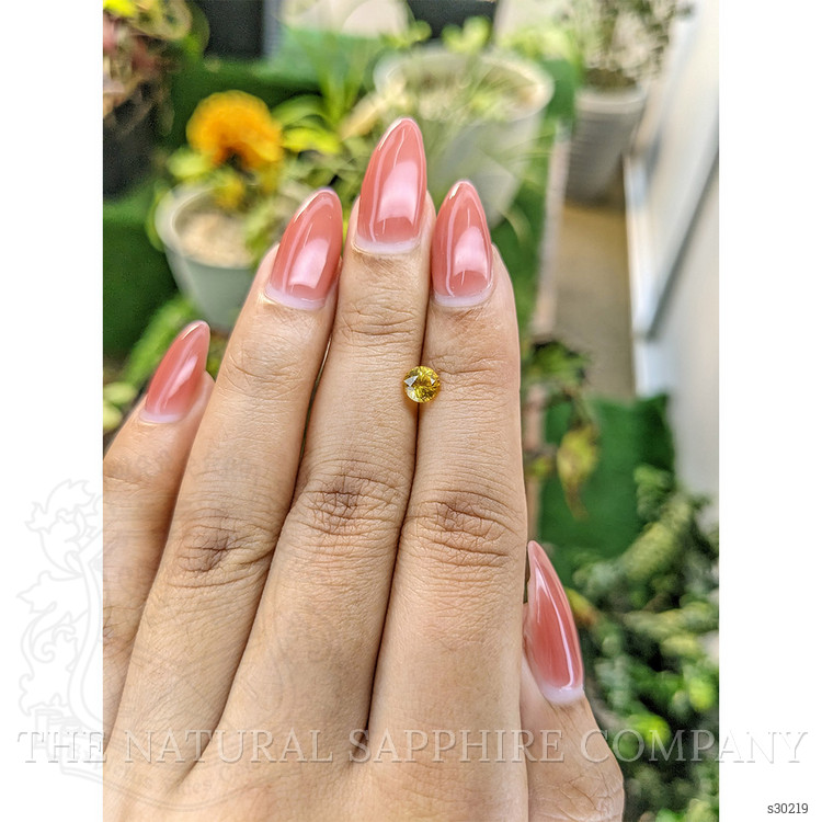 0.73 Ct. Yellow Sapphire from Ceylon (Sri Lanka)