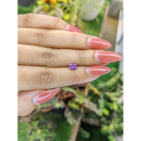 0.72 Ct. Pinkish Purple Sapphire from Ceylon (Sri Lanka) Life Style