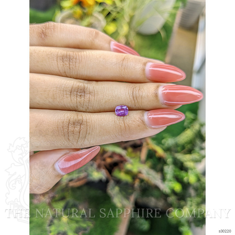 0.72 Ct. Pinkish Purple Sapphire from Ceylon (Sri Lanka)
