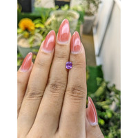 0.72 Ct. Pinkish Purple Sapphire from Ceylon (Sri Lanka) Life Style