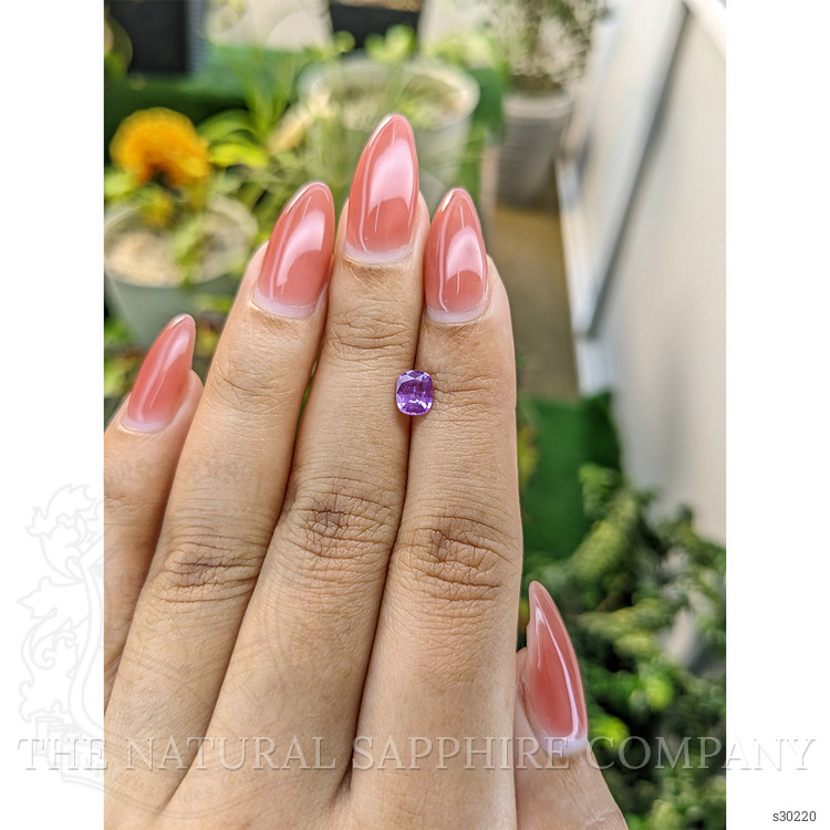 0.72 Ct. Pinkish Purple Sapphire from Ceylon (Sri Lanka)