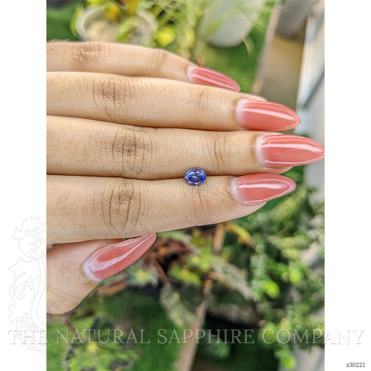 0.78 Ct. Blue Sapphire from Ceylon (Sri Lanka)