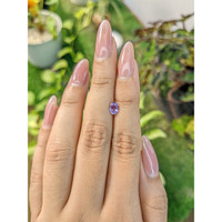 0.74 Ct. Pinkish Purple Sapphire from Ceylon (Sri Lanka) Life Style