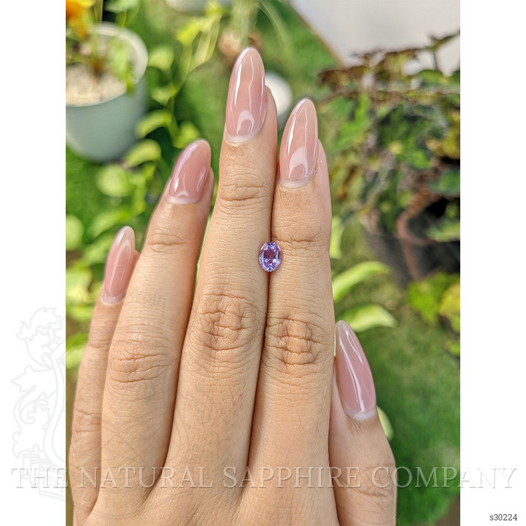 0.74 Ct. Pinkish Purple Sapphire from Ceylon (Sri Lanka)