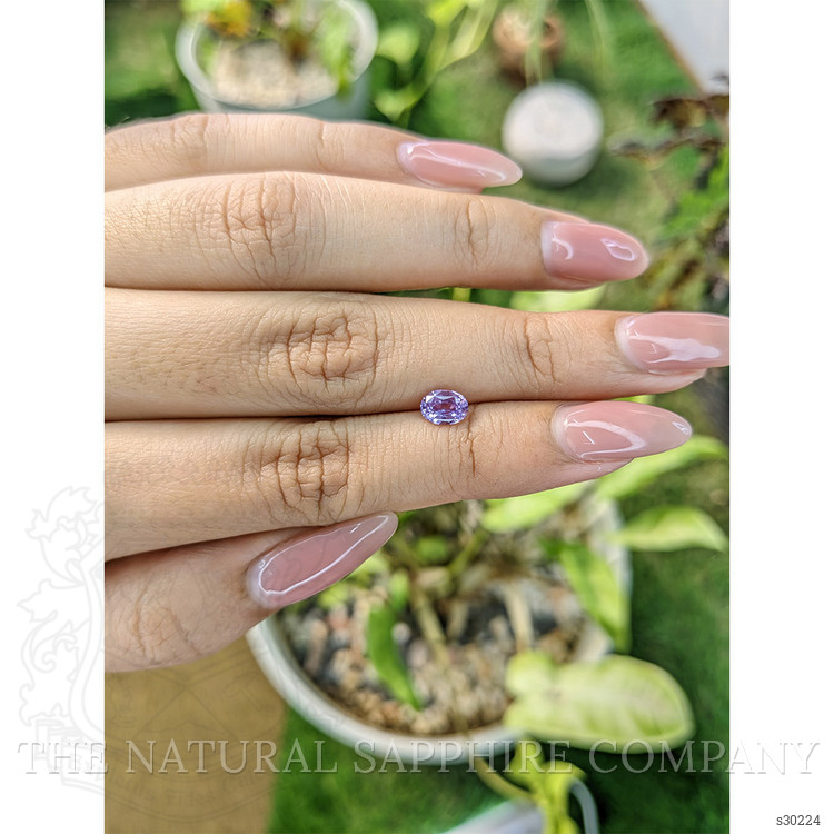 0.74 Ct. Pinkish Purple Sapphire from Ceylon (Sri Lanka)