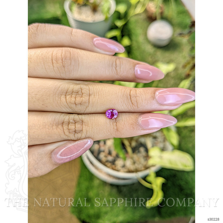 0.83 Ct. Pinkish Purple Sapphire from Ceylon (Sri Lanka)