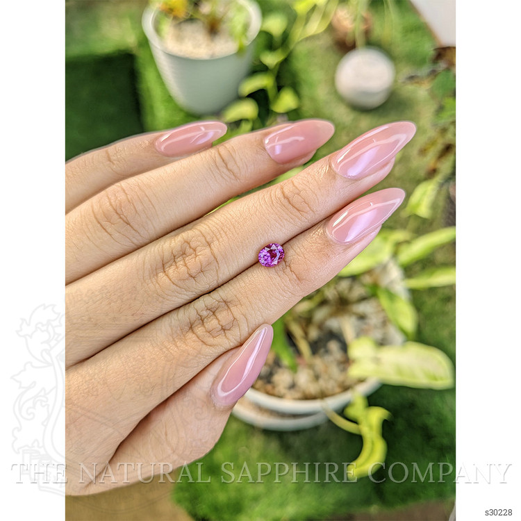 0.83 Ct. Pinkish Purple Sapphire from Ceylon (Sri Lanka)
