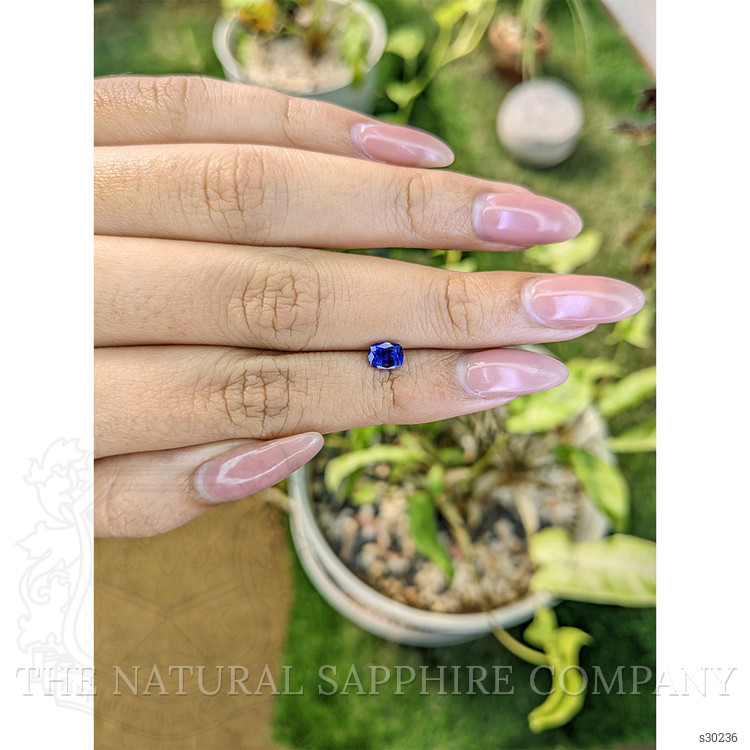 0.69 Ct. Blue Sapphire from Ceylon (Sri Lanka)